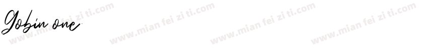 Gobin one字体转换
